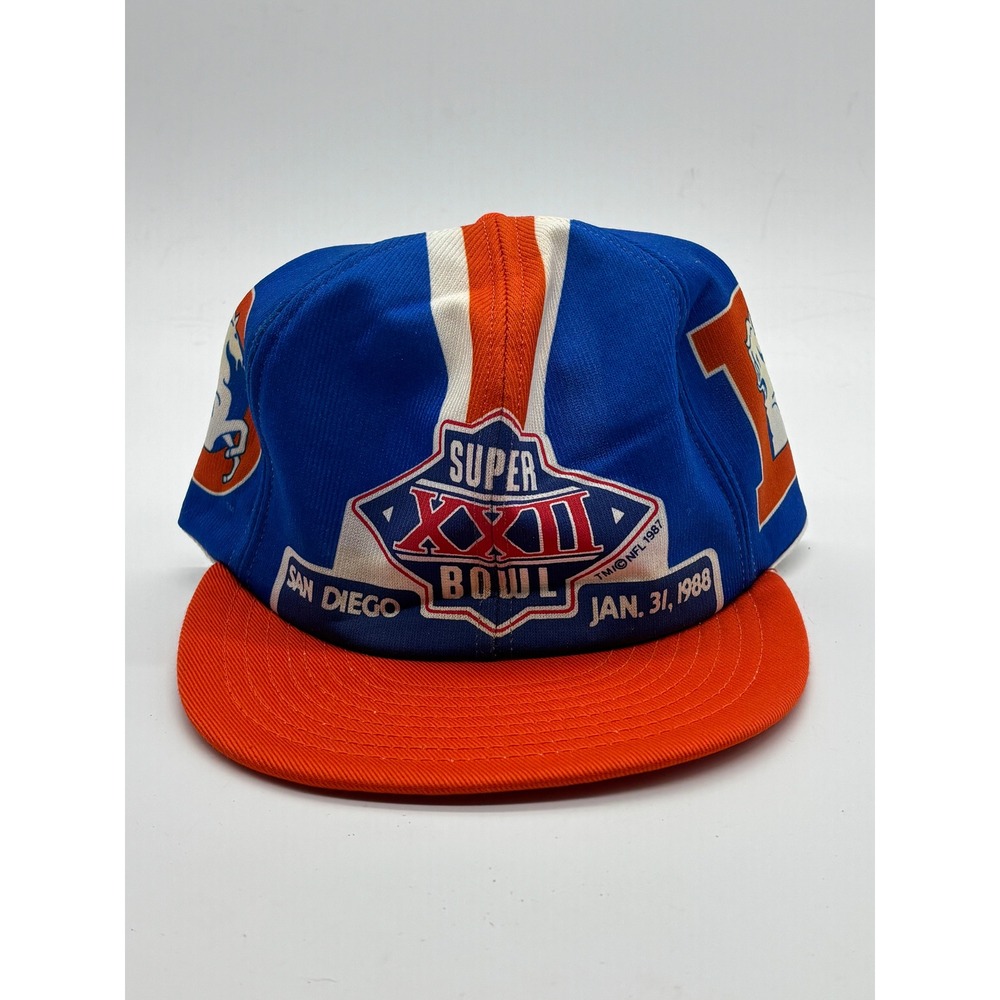 VTG 1988 Super Bowl XXII Snapback Hat NWT NFL Denver Broncos Washington Redskins